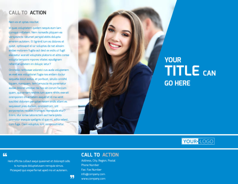 Online Marketing Agency Tri-Fold Brochure Template