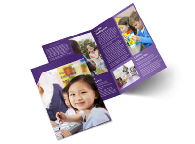 Child Care Center Bi-Fold Brochure Template 2 preview