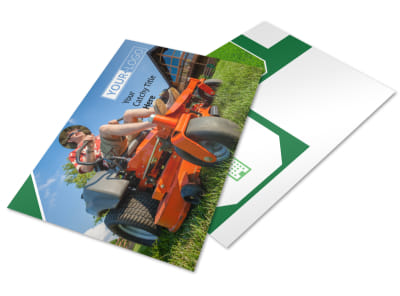 Lawn Care Service Postcard Template preview