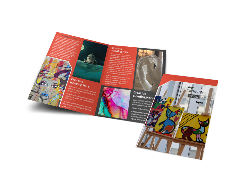 City Art Exhibition Brochure Template Preview 1