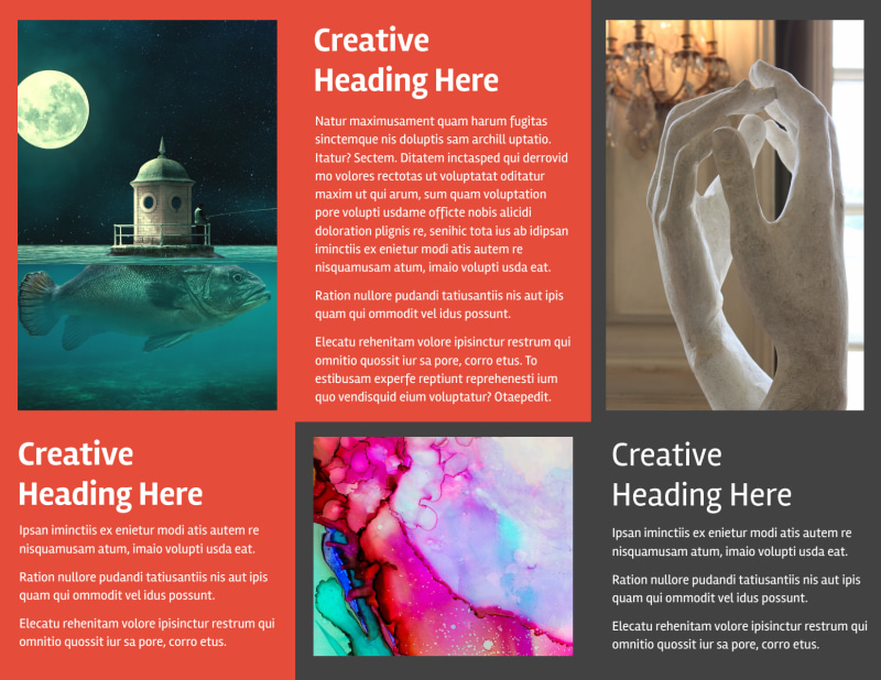 City Art Exhibition Brochure Template