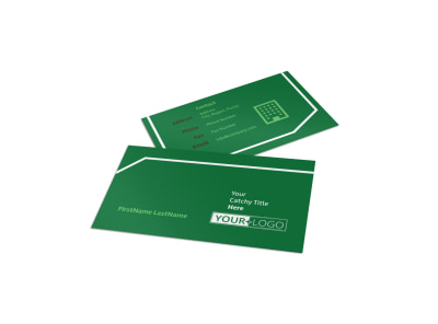 Lawn Care Service Business Card Template preview