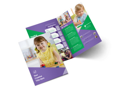 Daycare Center Bi-Fold Brochure Template 2 preview