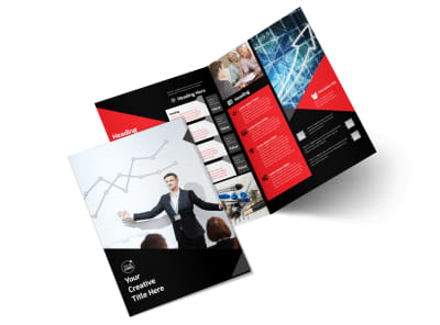 Financial Analysis Consulting Bi-Fold Brochure Template 2 preview