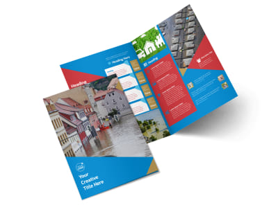Flood Insurance Bi-Fold Brochure Template 2 preview