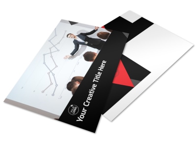 Financial Analysis Consulting Postcard Template preview
