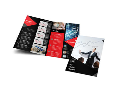 Financial Analysis Consulting Bi-Fold Brochure Template preview
