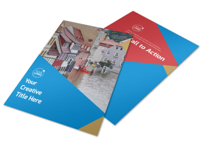Flood Insurance Flyer Template preview