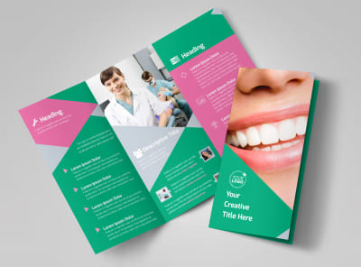 Dental Surgery Center Tri-Fold Brochure Template preview