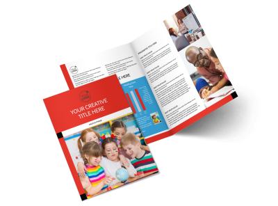 Language Learning Bi-Fold Brochure Template 2
