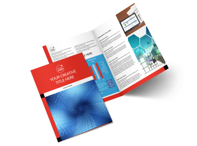 Data Analysis Consulting Bi-Fold Brochure Template 2