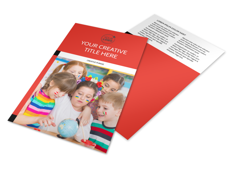 Language Learning Flyer Template 3