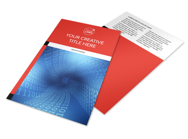 data analysis consulting flyer
