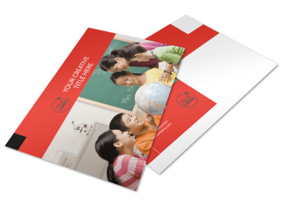 Language Learning Postcard Template preview