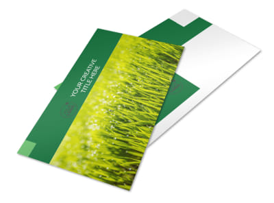 Lawn Care & Mowing Services Postcard Template preview