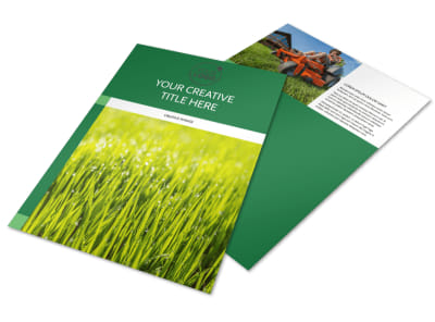 Lawn Care & Mowing Flyer Template preview