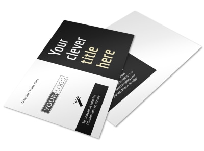 Decking Service Postcard Template preview