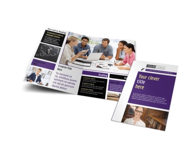 Education Foundation Bi-Fold Brochure Template preview