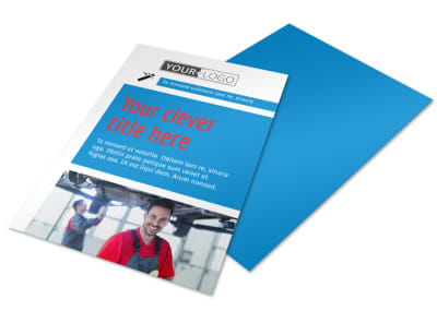 Automotive Repair Center Flyer Template preview