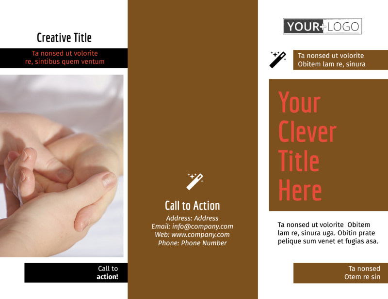 Reflexology Tri-Fold Brochure Template