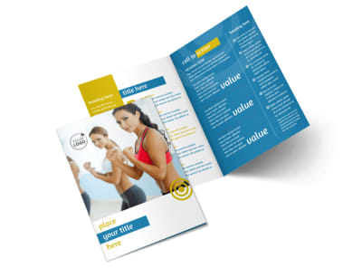 Core Fitness Gym Bi-Fold Brochure Template 2 preview