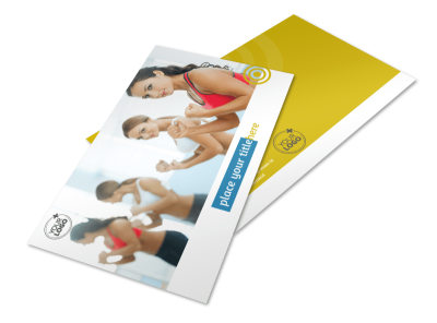 Core Fitness Gym Postcard Template preview