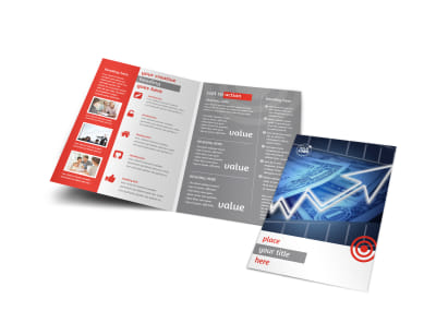 Wealth Management Services Bi-Fold Brochure Template preview
