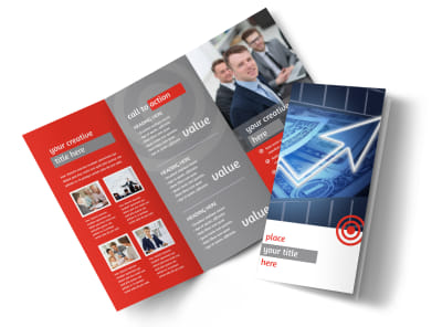 Wealth Management Services Tri Fold Brochure Template preview
