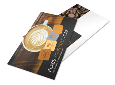 Coffee Shop Postcard Template 2 preview
