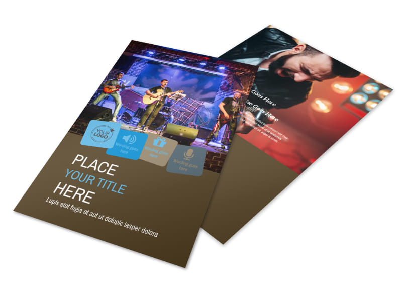 book a band flyer template mycreativeshop