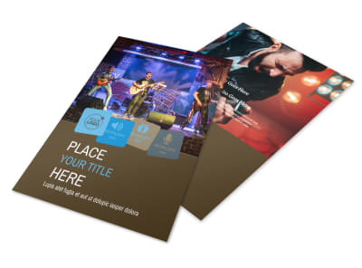 Book A Band Flyer Template 3 preview