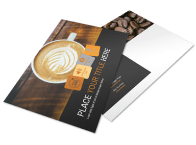 Coffee Shop Postcard Template preview
