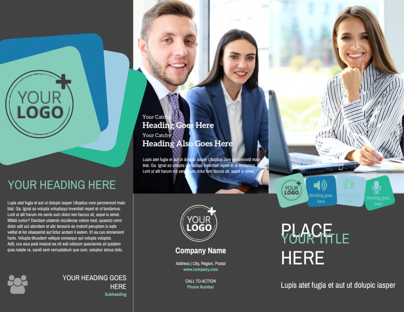 Marketing Agency Tri-Fold Brochure Template