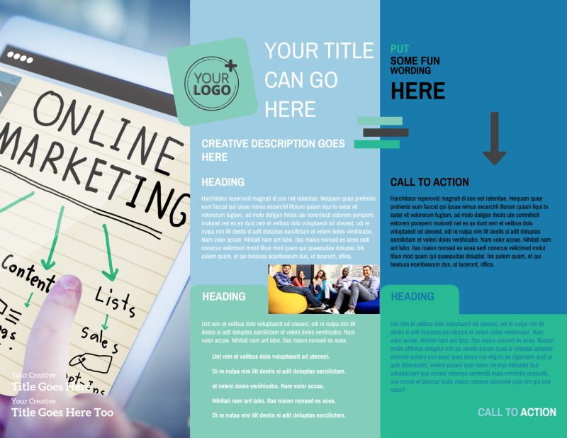 Marketing Agency Tri-Fold Brochure Template
