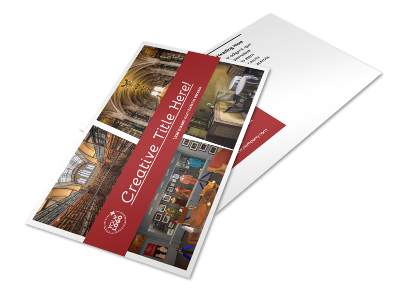 Museum Information Postcard Template | MyCreativeShop