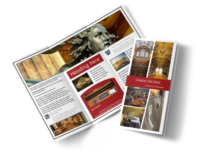 Museum Information Tri-Fold Brochure Template preview