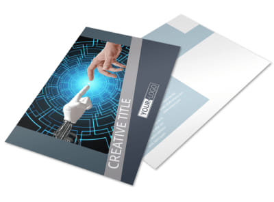 Medical Device Technology Postcard Template preview