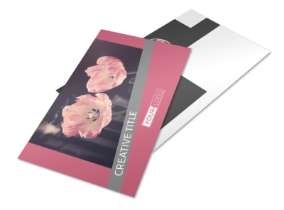 Floral Photography Postcard Template preview