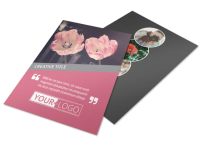 Floral Photography Flyer Template preview