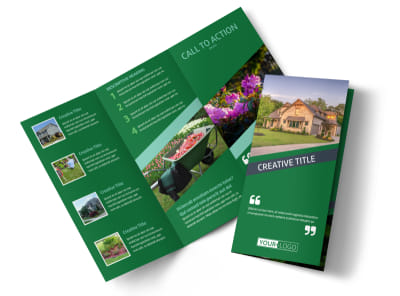 Big Landscape Tri-Fold Brochure Template preview