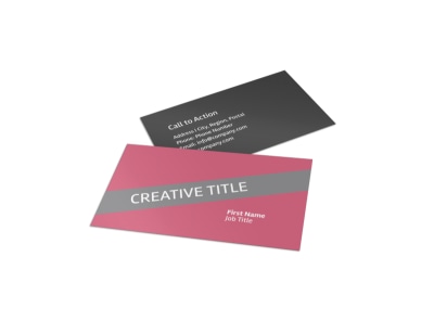 Floral Photography Business Card Template preview