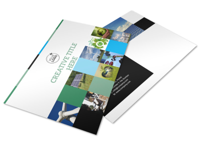Green Energy Technology Center Postcard Template preview