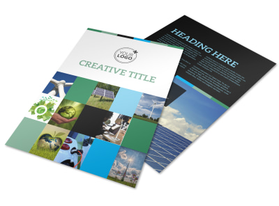 Green Energy Technology Center Flyer Template preview