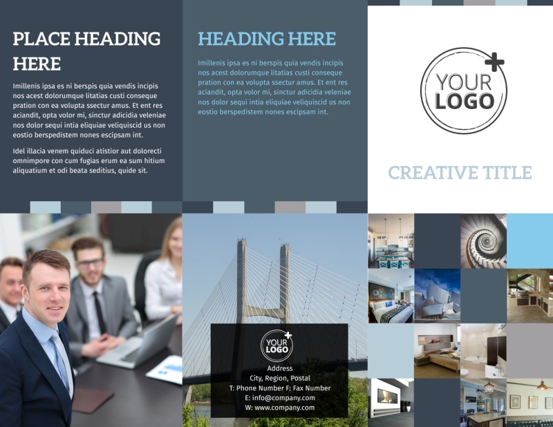 Architecture & Design Studio Tri-Fold Brochure Template