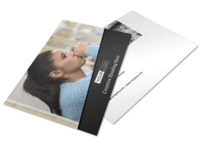 Depression Therapy Postcard Template 2 preview