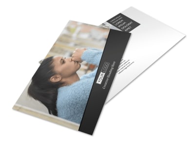 Depression Therapy Postcard Template preview