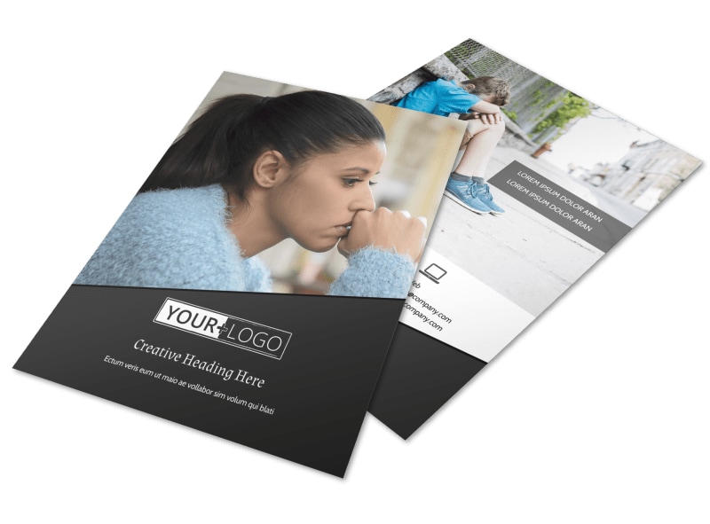 depression therapy flyer template mycreativeshop therapy flyer template