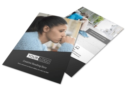 Depression Therapy Flyer Template preview
