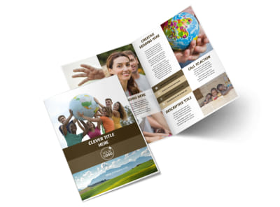 African Mission Trip Bi-Fold Brochure Template 2 preview
