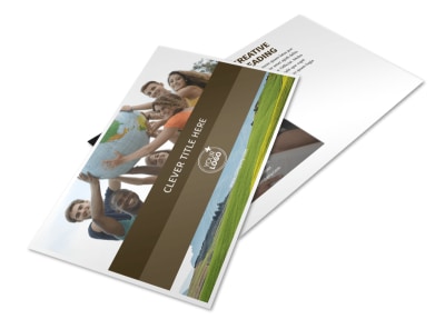 African Mission Trip Postcard Template preview